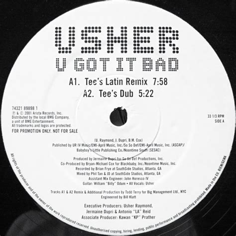 Usher - U Got It Bad (2001, Vinyl) | Discogs