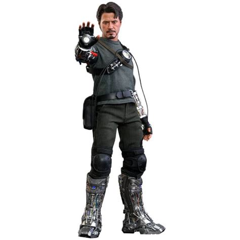 Hot Toys Iron Man Movie Masterpiece Action Figure Tony Stark Mech Test Deluxe Version