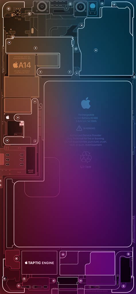 Iphone 13 Pro Max Schematic Wallpaper