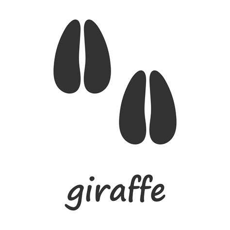 Giraffe hooves. Giraffe hoof print. Vector illustration. 37468095 Vector Art at Vecteezy