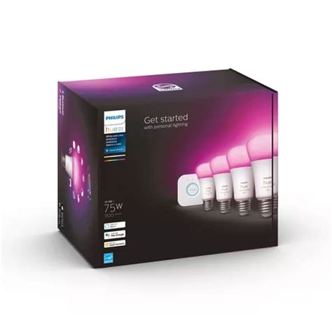 Pack X Focos Philips Hue Get Started E Hue Bridge Color De La Luz