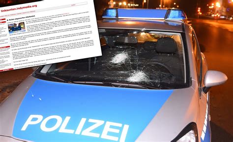 Nach Steinwurf Attacke auf Polizisten Bekennerschreiben veröffentlicht