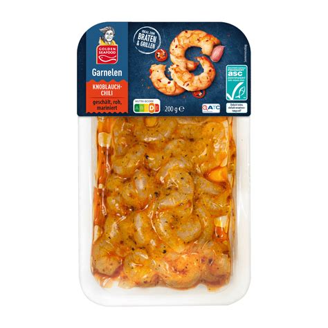 GOLDEN SEAFOOD marinierte Garnelen 200 g günstig bei ALDI Nord