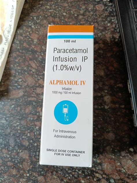 Paracetamol Infusion IP 1000 Mg At Rs 25 In Moradabad ID 25894923655