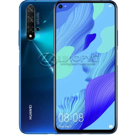 Купить Huawei Nova 5T 128Gb+6Gb Dual LTE Blue в Москве – цена смартфона ...