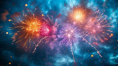 Premium Photo Breathtaking Images Of Colorful Fireworks Lighting Up