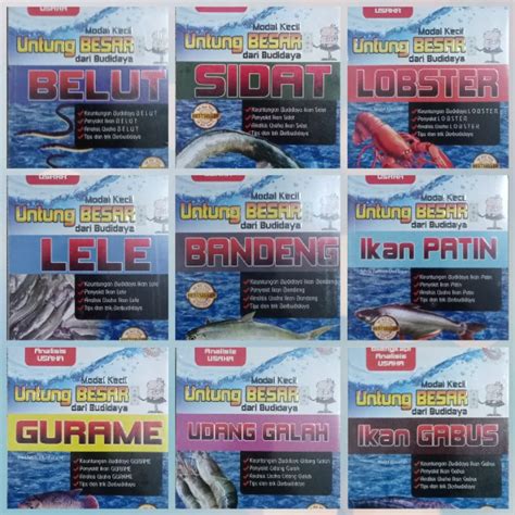 Jual Buku Perikanan Budidaya Belut Budidaya Lele Budidaya Gurame