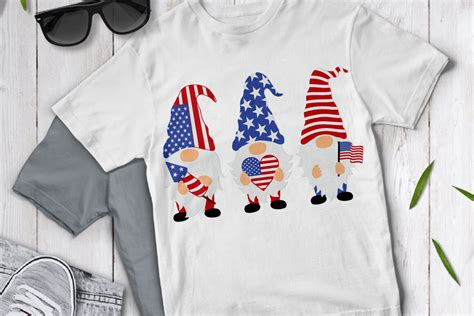 Patriotic Gnomes Svg Cut Files 4th Of July Svg American Gnome Svg By