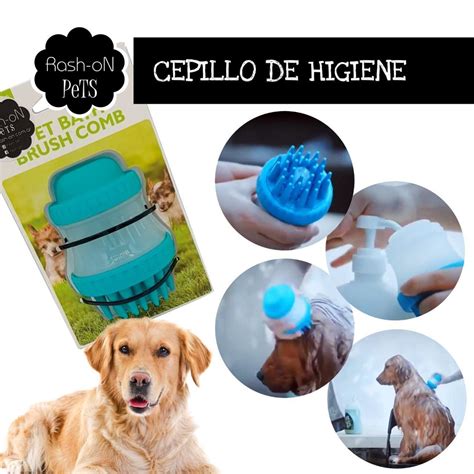 Cepillo De Ba O Para Mascotas Con Dispenser De Shampoo