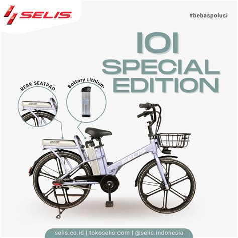 Jual Sepeda Listrik Selis Tipe IOI Special Edition Blue Shopee