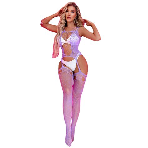 Mash Lingerie Sexy Open File One Piece Lingerie Stockings UpStream