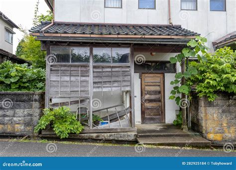 Abandoned House Kanazawa Japan Stock Photo Image Of Closed Facade