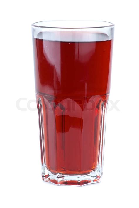 Glas Fyldt Med R De Granat Ble Juice Stock Foto Colourbox