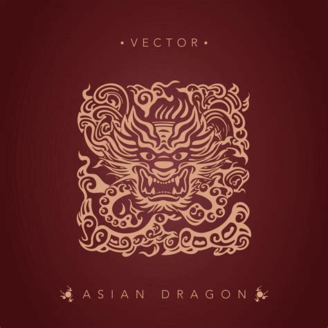 Asian Dragon Chinese Dragon Totem Pattern 32478945 Vector Art At Vecteezy