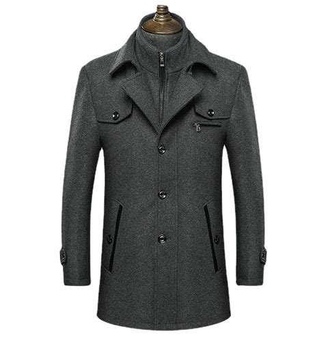 Inverno Masculino Cl Ssico Moda Trench Coat Jaquetas Dos Homens Longo