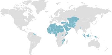 Members of the OIC - Organization of Islamic Cooperation