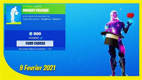 BOUTIQUE FORTNITE Du 9 Fevrier 2021 ITEM SHOP February 9 2021 YouTube