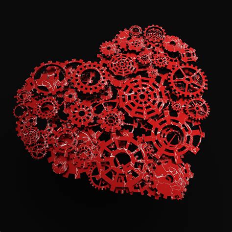 Heart Gears 3d Model Cgtrader