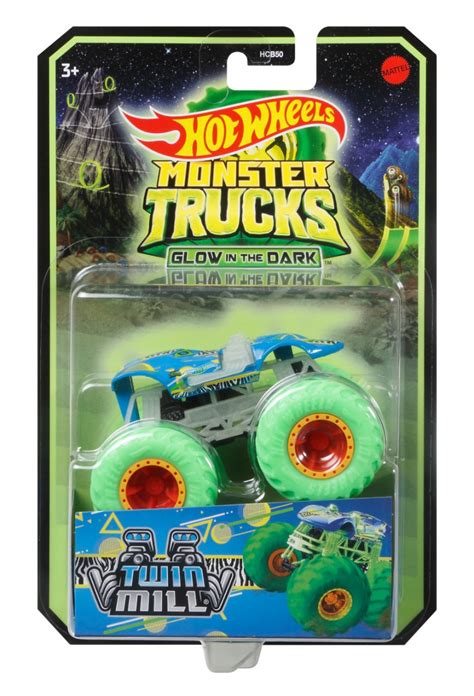 Esell Ro Hot Wheels Monster Truck Glow In The Dark Masinuta Twin Mill Scara