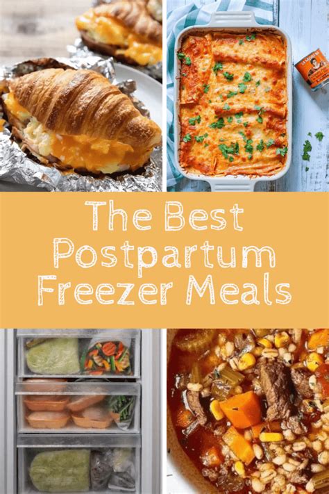 Postpartum Freezer Meals Bucket List Tummy