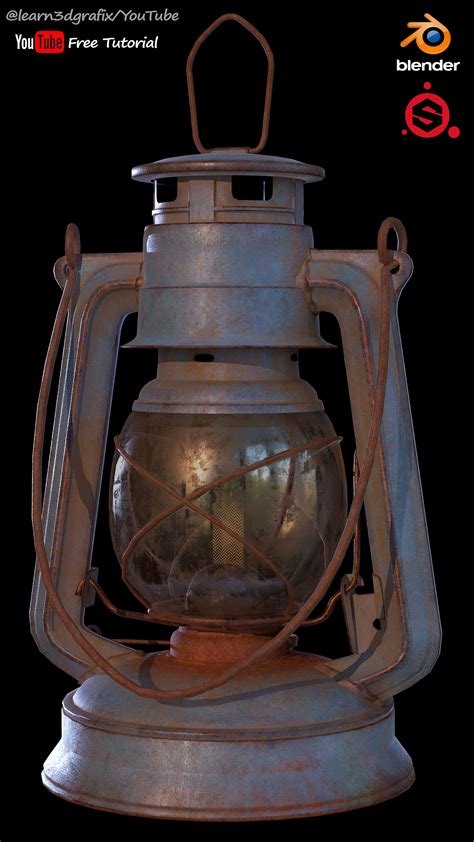 Learn3dgrafix Blender Substance Painter Game Asset 3d Lantern