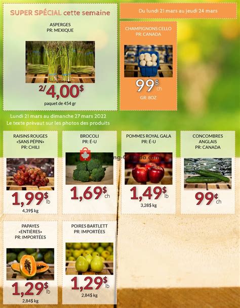 Fruiterie Canada Flyer Super Special March March