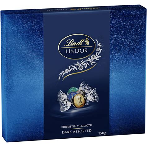 Lindt Lindor Dark Chocolate Assorted Box 150g Woolworths