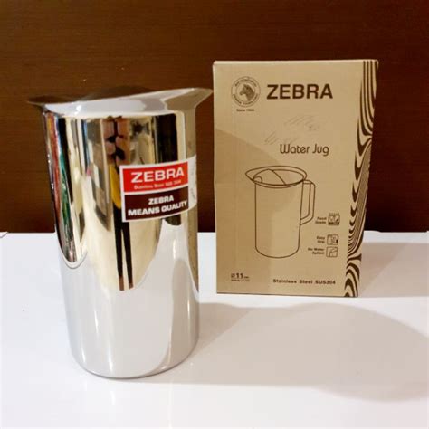 Jual Zebra Water Jug Pitcher Teko Stainless 1 9 Liter SUS 304 Food