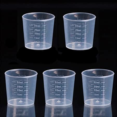 Distinct Pcs Ml Plastic Liquid Measuring Cups Transparent Clear