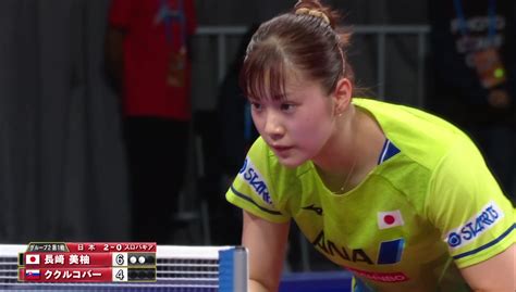 【動画】【第3試合】長﨑美柚vsククルコバー｜世界卓球2022 女子gl2 日本－スロバキア スポーツナビ「テレ東卓球チャンネル」