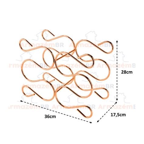 Adega Para 6 Garrafas Rose Gold Future Loja Armazém BR armazembr br