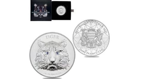 Multifaceted Tiger 1Oz Ultra High Relief Silver Coin NZ Collect