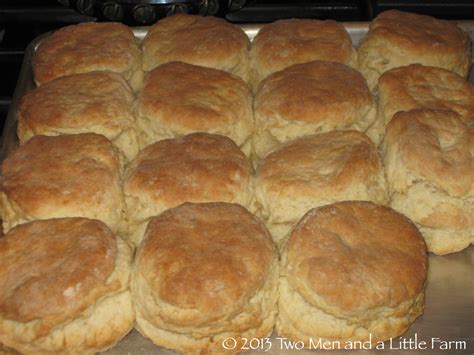 Two Men and a Little Farm: FARMHOUSE BISCUIT RECIPE POSTED AT LAST