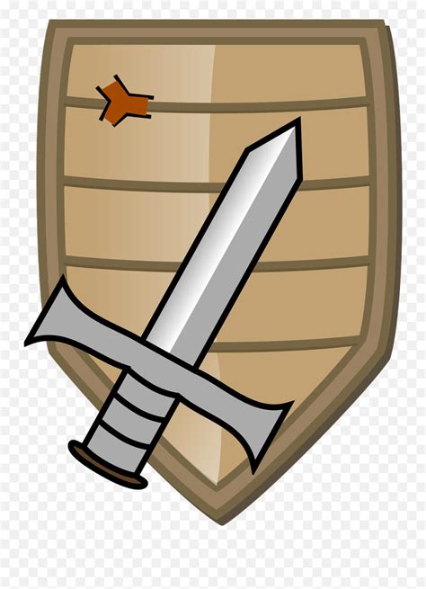 Sword Shield Knight Coat Of Arms Shield Clipart Emojisword And