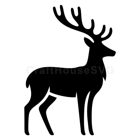 Sleek Deer Silhouette SVG