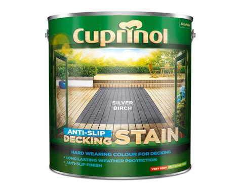 Cuprinol Anti Slip Decking Stain Silver Birch 5l