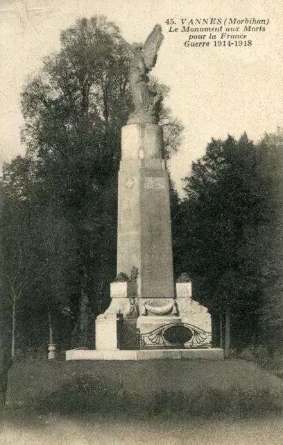 CARTE VANNES LE Monument Aux Morts Pour La France Guerre 1914 1918 EUR