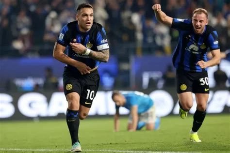 Gol Menit Akhir Lautaro Martinez Bawa Inter Milan Klaim Gelar Piala