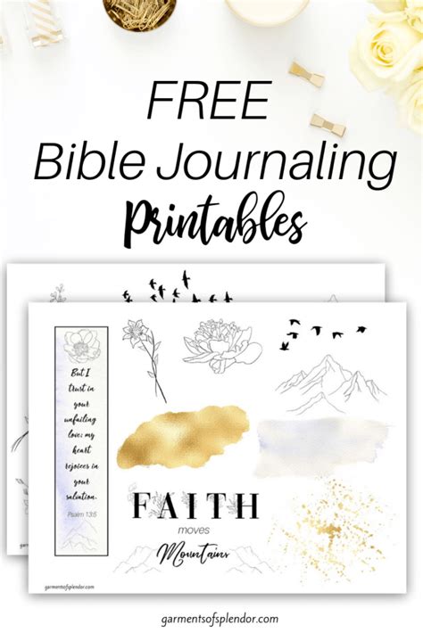 List Of Free Bible Journaling Printables