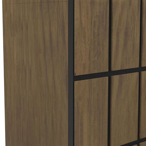 CYPRESS BROWN Two Door Dimensional Squares Cabinet 40 inch 3D model