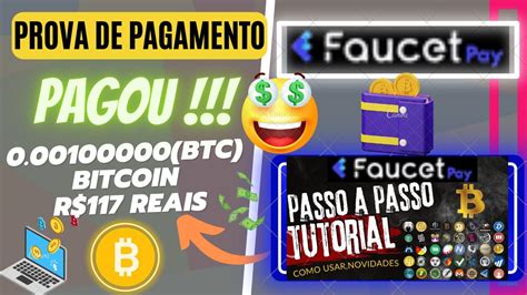 PAGOU FAUCETPAY 0 00100000 BTC Bitcoin R 117 Reais Direto Na