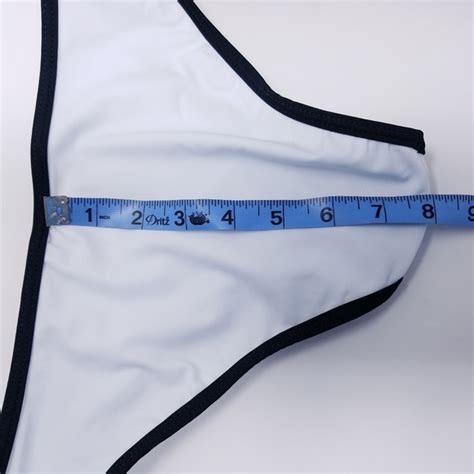 C Apparel Swim Monochrome Halter Bikini Sz S White Black Poshmark