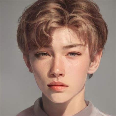 Image From Artbreeder Boy Face Blonde Hair Blue Eyes Character