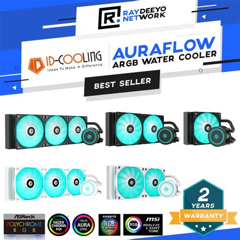 Id Cooling Auraflow X 120 240 360 Aio Rgb Cpu Water Cooling Rgb