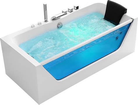 Empava In Acrylic Alcove Whirlpool Bathtub Hydromassage