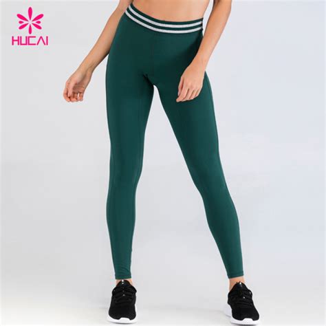 Custom Band Yoga Pants Eco Friendly Womens Private Label Compression