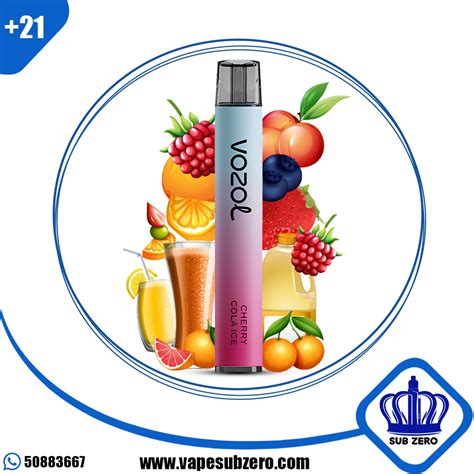 Vozol Bar Lite Cherry Cola Ice 850 Puffs 50 Nicotine Vape Subzero