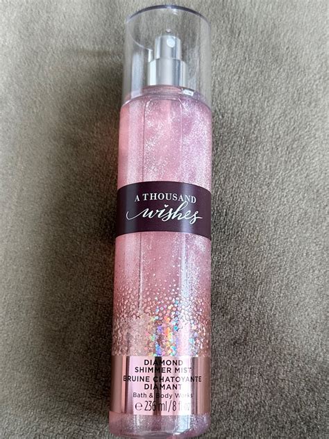 Authentic BBW A Thousand Wishes Shimmer Mist Beauty Personal Care Fragrance Deodorants On
