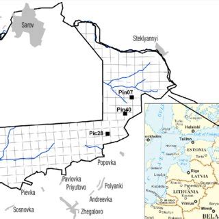 Geographical position of the Mordovia State Nature Reserve in Eastern ...