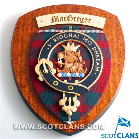 Macgregor Clan Crest Wall Plaque Scottish